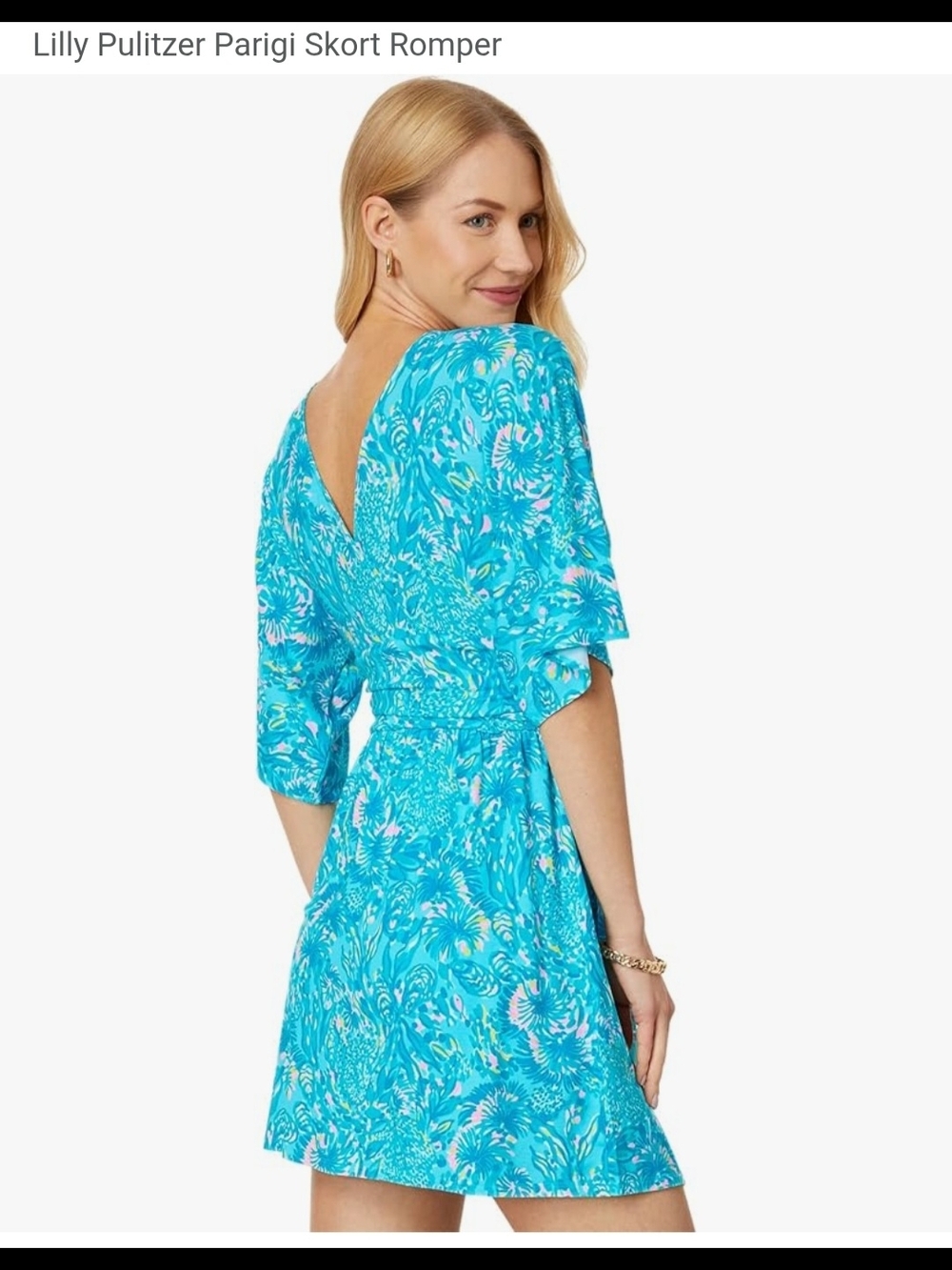 Lilly Pulitzer Parigi Skort Romper Sz L - Picture 2 of 10